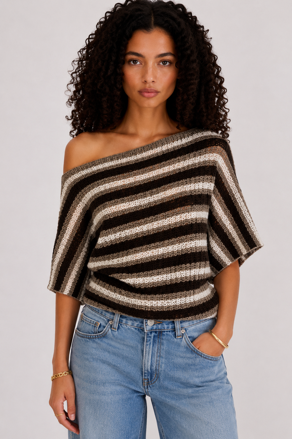 Mocka stripe top