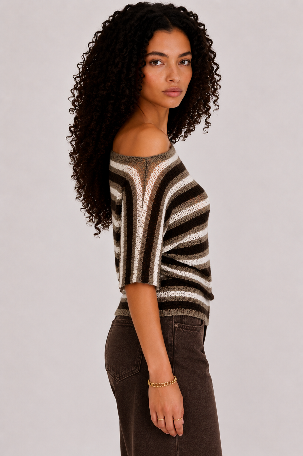 Mocka stripe top