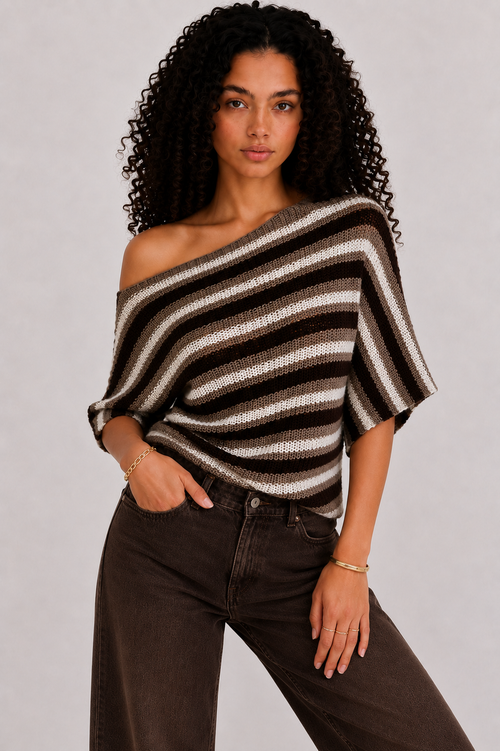 Mocka stripe top